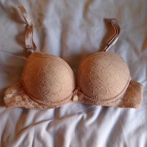 Aerie Drew vintage lace, add 2 cups bra-Buff