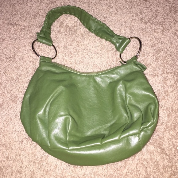 Green small hand bag