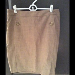 Limited light brown pencil skirt