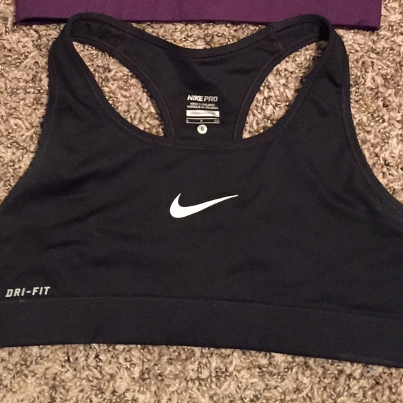 Nike Pro Sports Bra Small Black