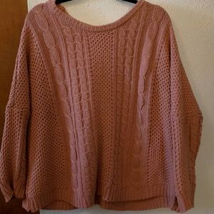 Oversized knit sweater