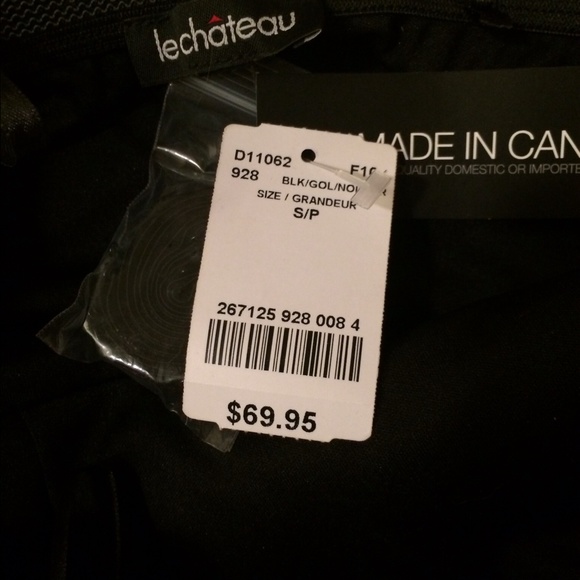 Strapless Gold Sequin Black Top - Picture 4 of 4