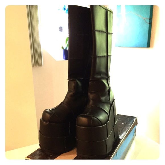 Demonia Black Platform Boots