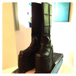 Demonia Black Platform Boots