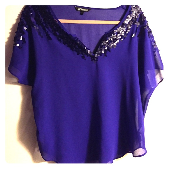 Purple top with sequins
