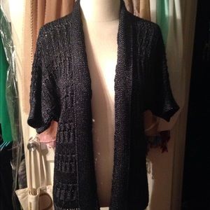 Gap metallic blue cardigan