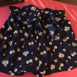 daisy high waisted shorts