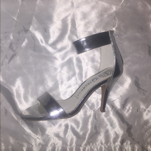 Jeffrey Campbell Silver Ankle Strap Sandals - Picture 2 of 6
