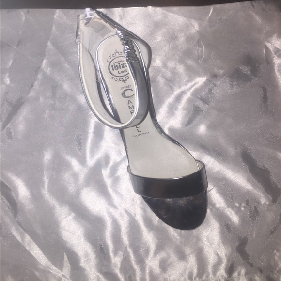 Jeffrey Campbell Silver Ankle Strap Sandals - Picture 4 of 6