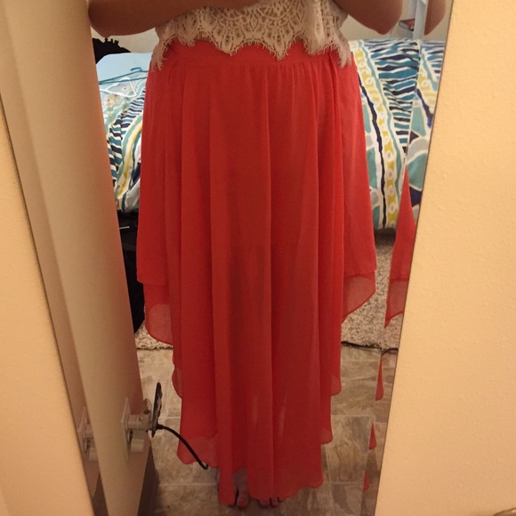 Coral Pink Forever 21 Skirt