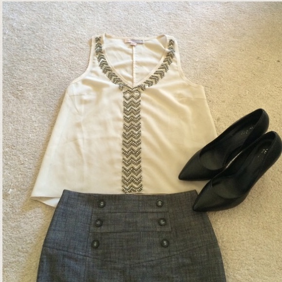 Beaded Chiffon Blouse