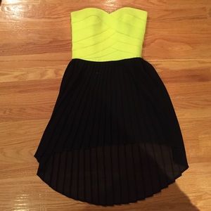 LF Neon High Low Dress