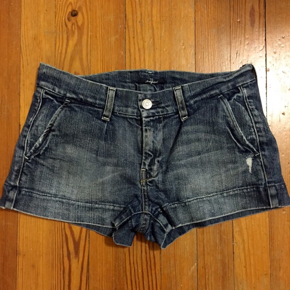 7 for all Mankind jean shorts