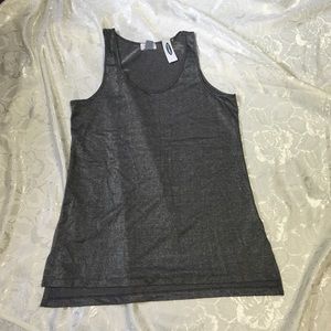 Gray shimmery tank