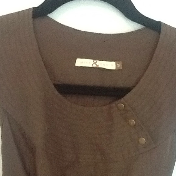 Military green Tunis top with belt - Picture 2 of 4