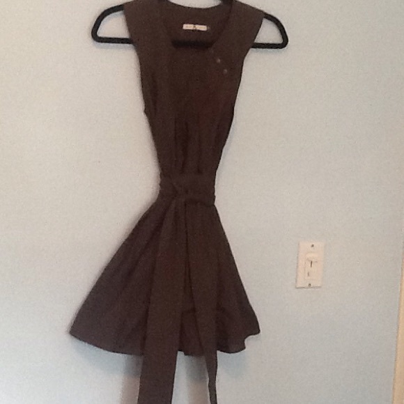 Military green Tunis top with belt - Picture 4 of 4