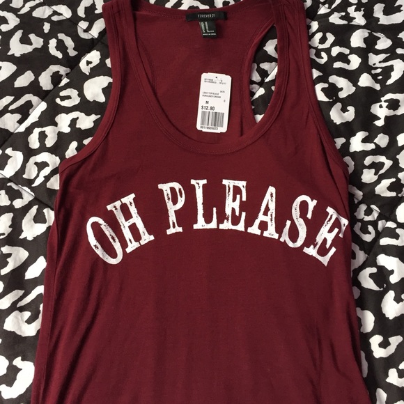 Burgundy racerback tank