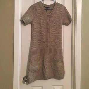 Tan sweater dress