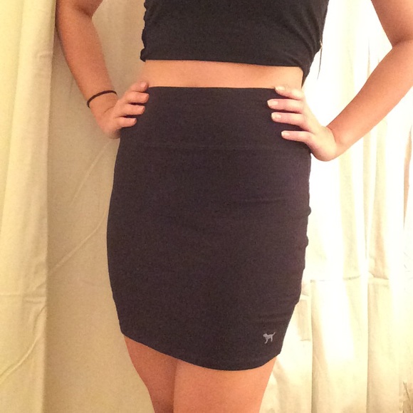 VS Pink Black Pencil Skirt