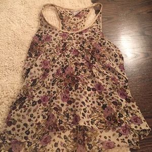 flowered tank top