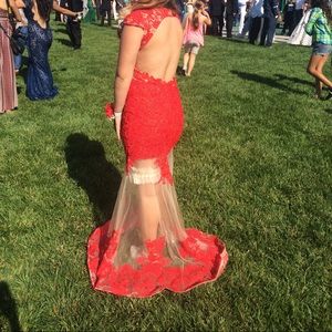 Red Jovani prom dress. Only worn once.