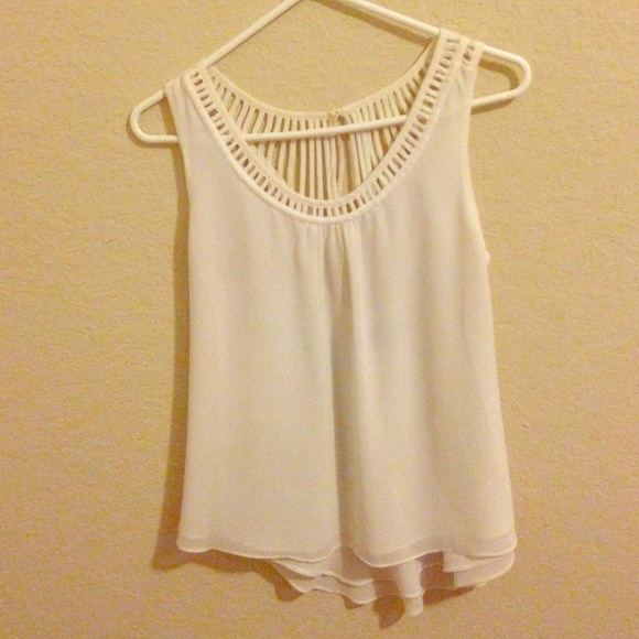 Strappy chiffon tank