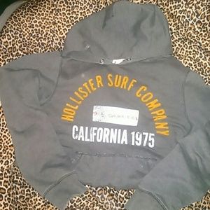 Hollister brown hoodie