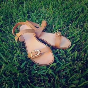 ALDO Sandals w/ Gold Buckles