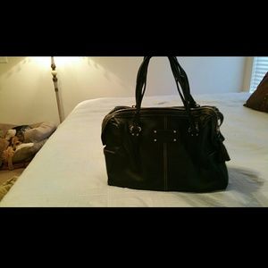 Black Leather Kate Spade Bag