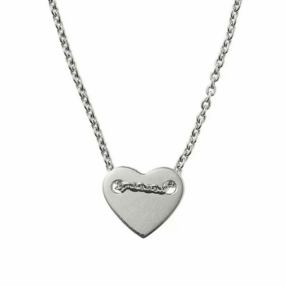 Silver Stella & Dot Heart Necklace