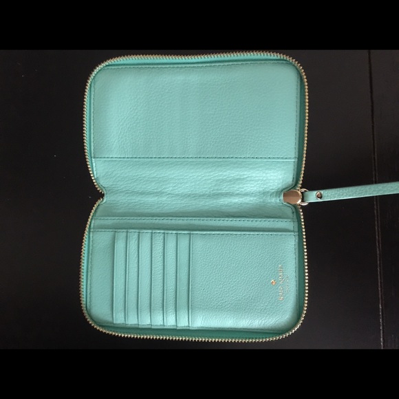 Katie Spade Mint Wristlet Wallet - Picture 3 of 4