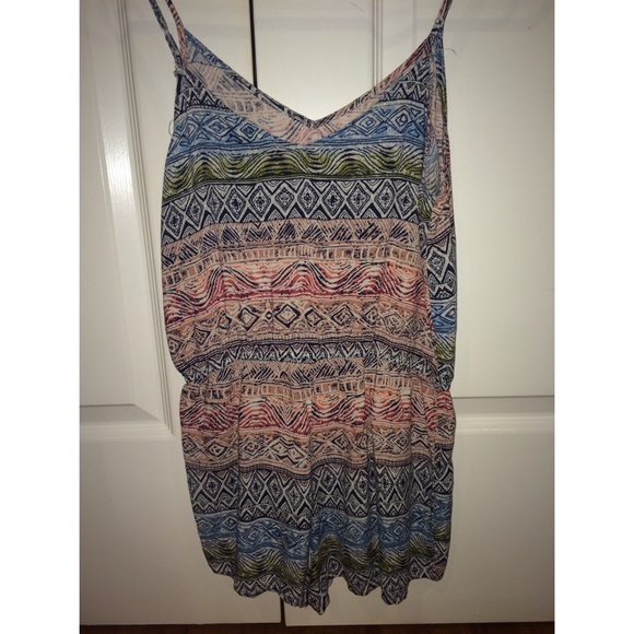Rainbow Aztec Romper