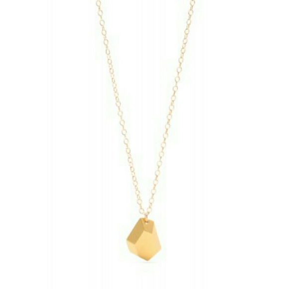 Gold Gorjana Blake Gem Small Necklace