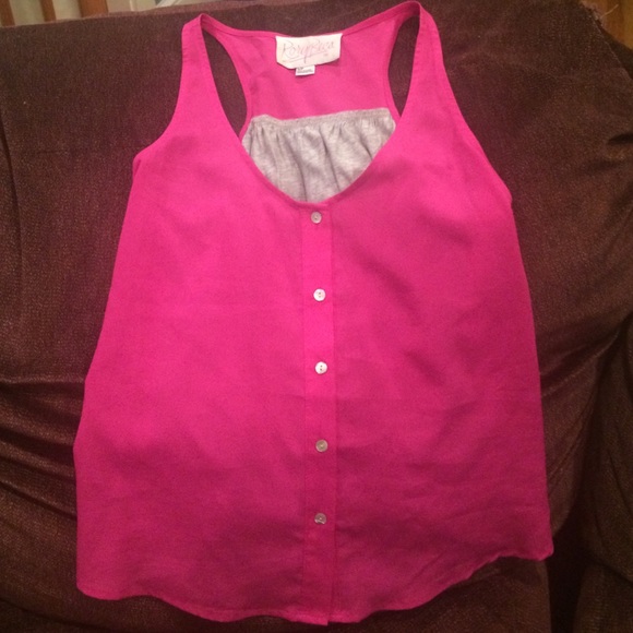 Forever 21 pink and grey tank