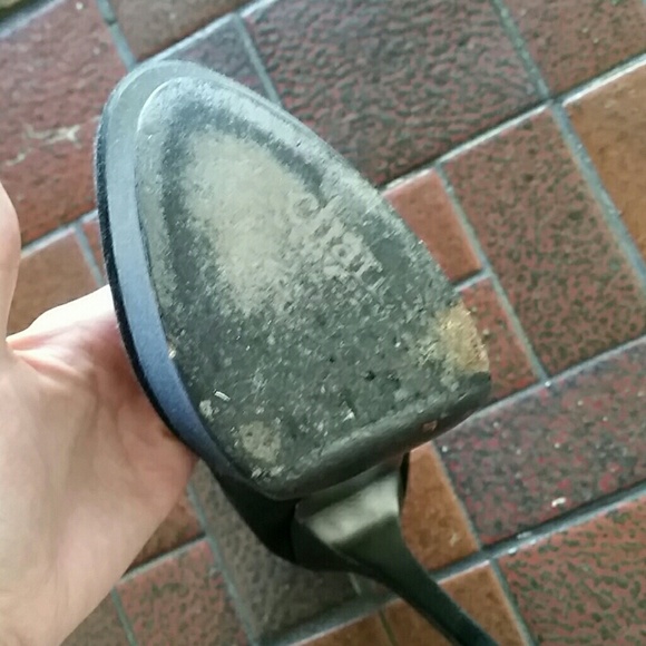 Satin Black Platform Stiletto Heels - Picture 4 of 4