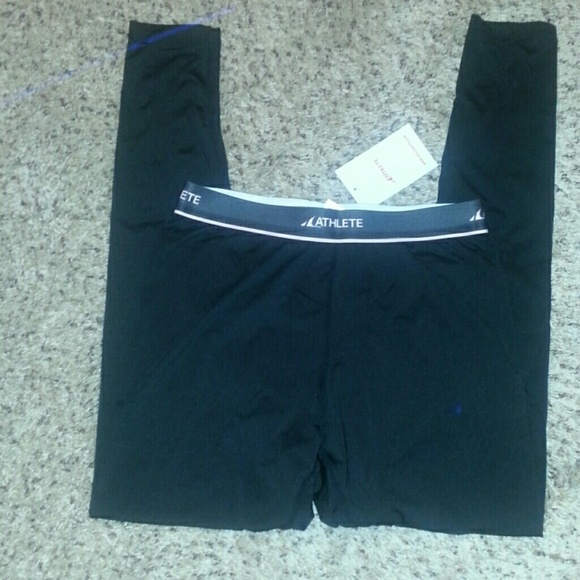 Black with pink waistband athletic pants - Picture 1 of 2