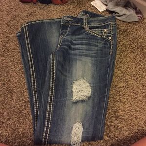 Almost famous distressed jeans