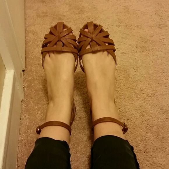 Cute Brown Woven Sandals