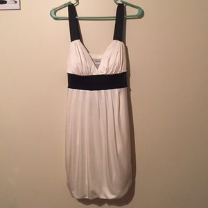 Black and Off White Dress