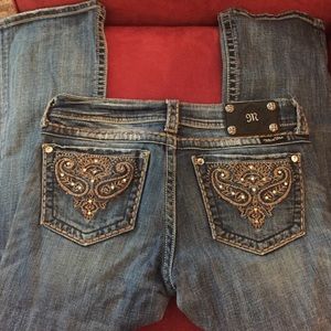 Thick stitch Miss Me jeans