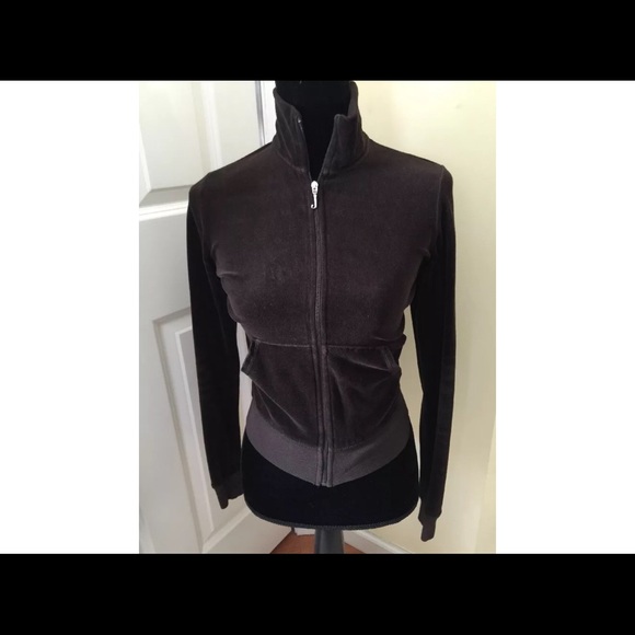 Brown juicy couture zip up