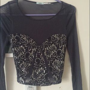 Urban Outfitters Mesh crop top