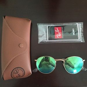 Ray-Ban Round flash lens sunglasses