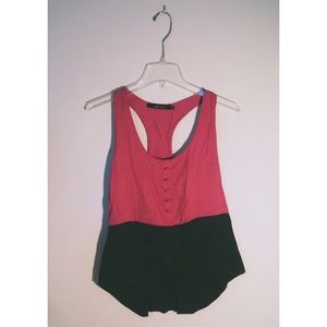 🚫Given to thrift store🚫 Pink and Black Tank