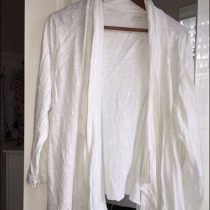 White cardigan
