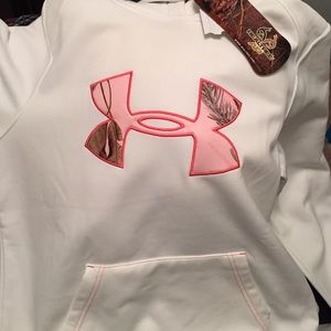 NWT never worn white and pink camo hoodie