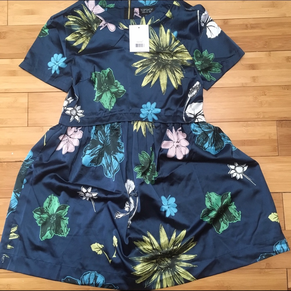 Topshop flower dress