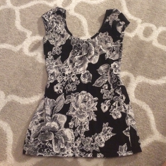 Black and white shirt