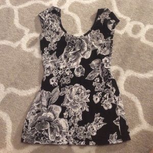 Black and white shirt