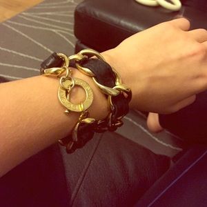 CC Skye double wrap leather bracelet